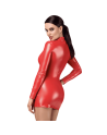 F367 Bombshell Robe Moulante ouverte Red